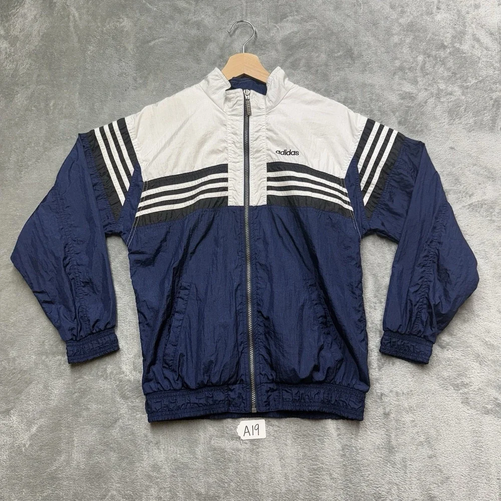 Adidas Windbreaker Jacket VTG 90s 2PAC Hit Em Up Archival Rare Hip Hop Grail L